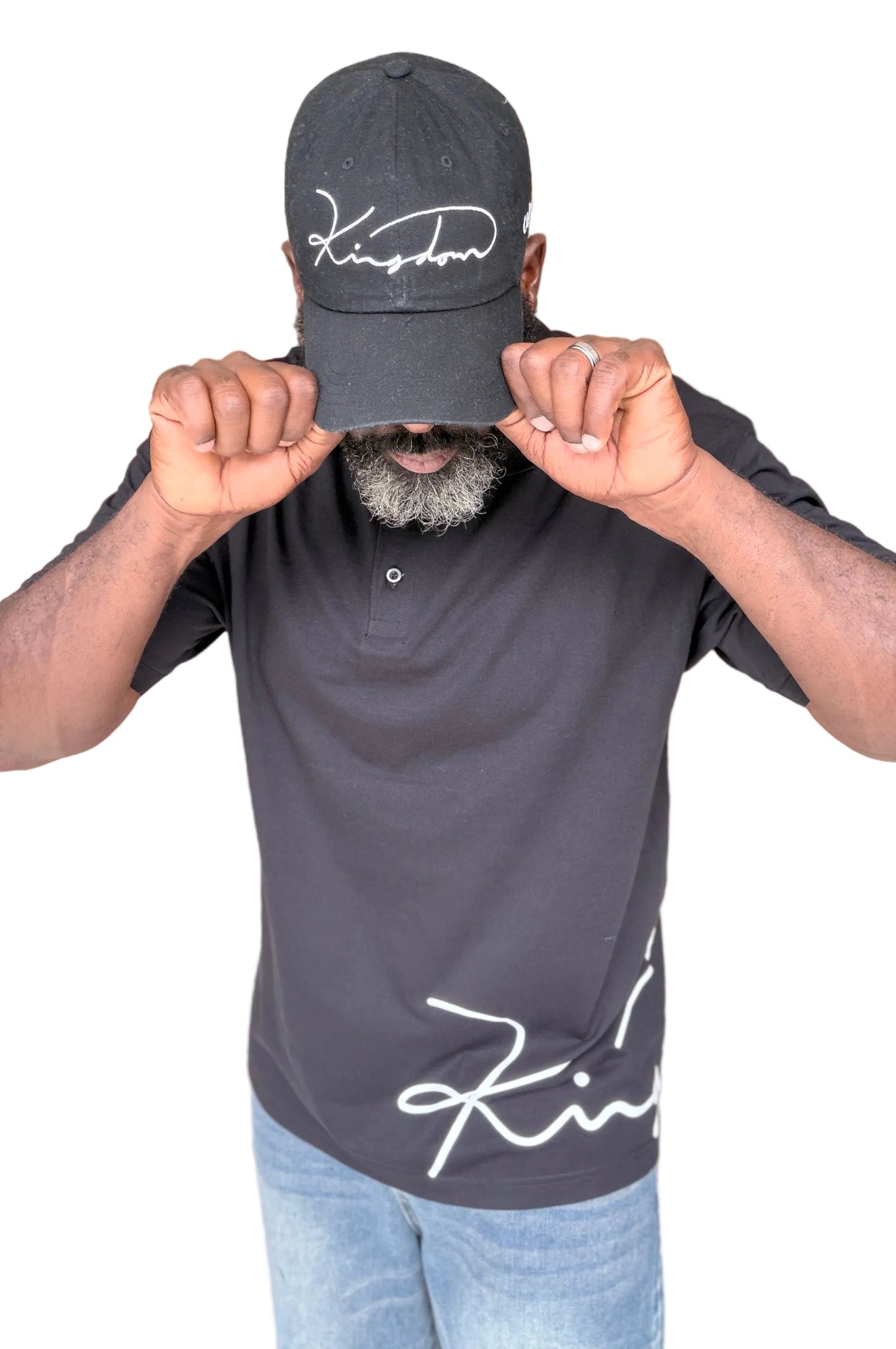 Kingdom Polo Shirt (Black or Blue w/white lettering)