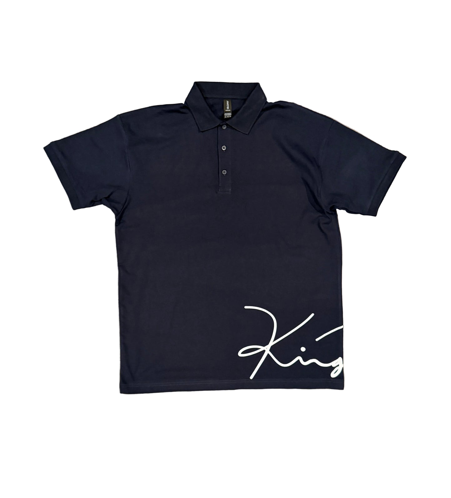 Kingdom Polo Shirt (Black or Blue w/white lettering)