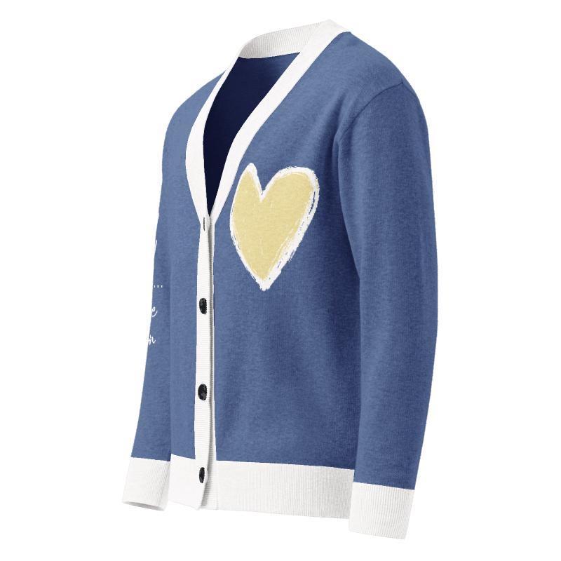 J316 Knitted cardigan (allow 3 weeks delivery)(For God so loved the world...)