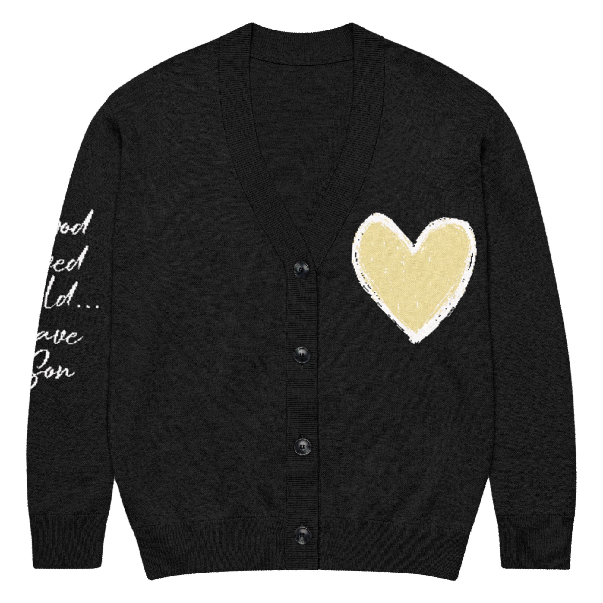 j316 Knitted cardigan (For God so loved the world) – EST 33