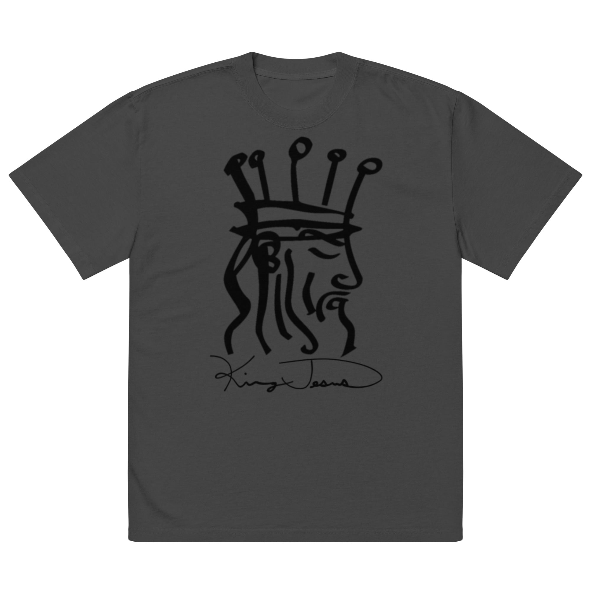 King Jesus Oversized faded t-shirt